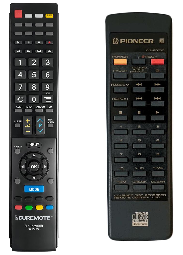 PIONEER CU-PD075 - távirányító duplikátum