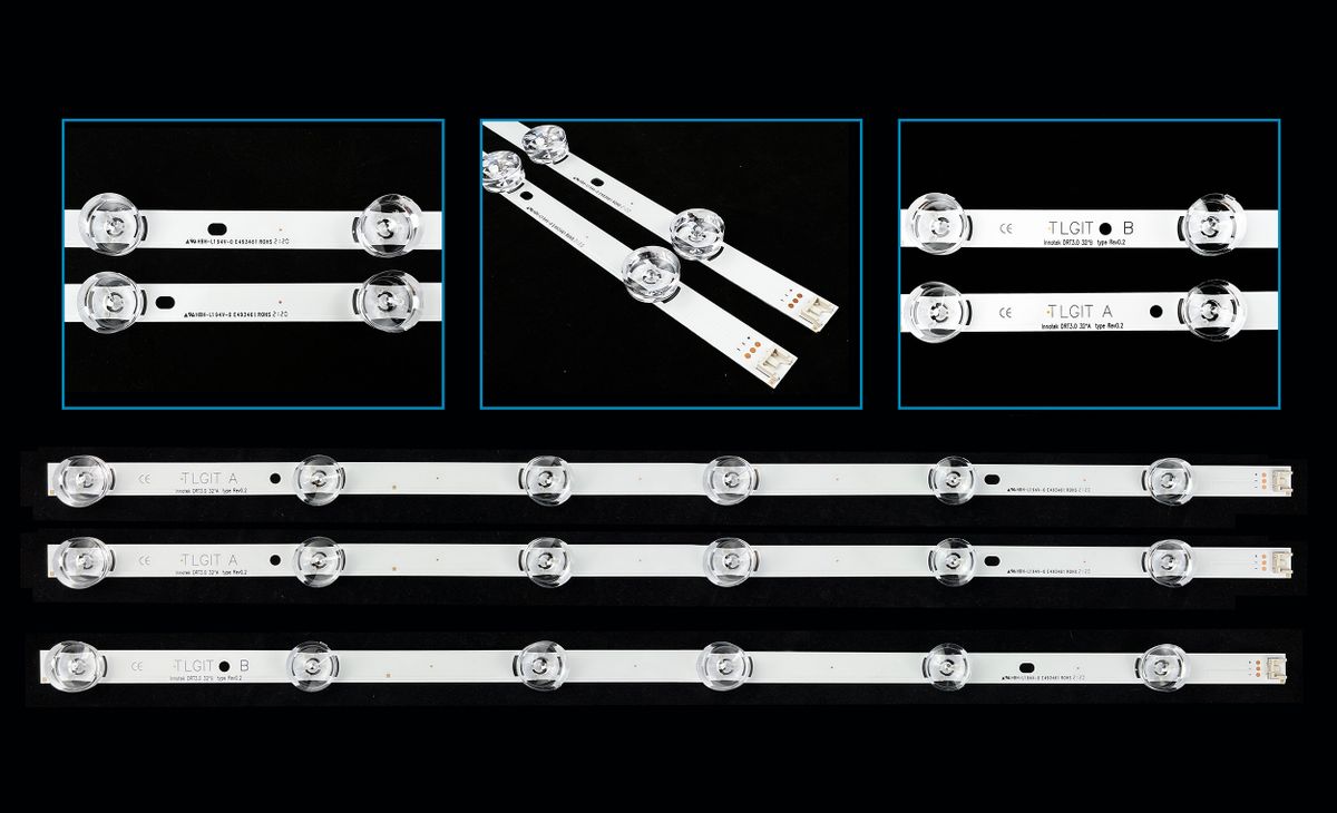 LG AGF78400001AL, AGF78400101AL, AGF78399901AL, AGF79040102AL, LED háttérvilágítás - 3 szalag készlet