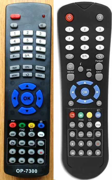 GI HD MINI - helyettesítő távirányító