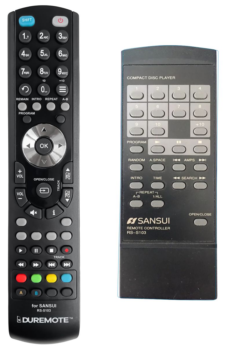 SANSUI RS-S103 - távirányító duplikátum