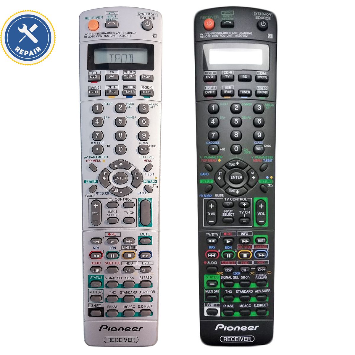 Távirányító javítása – Pioneer AXD7412, AXD7436, AXD7502