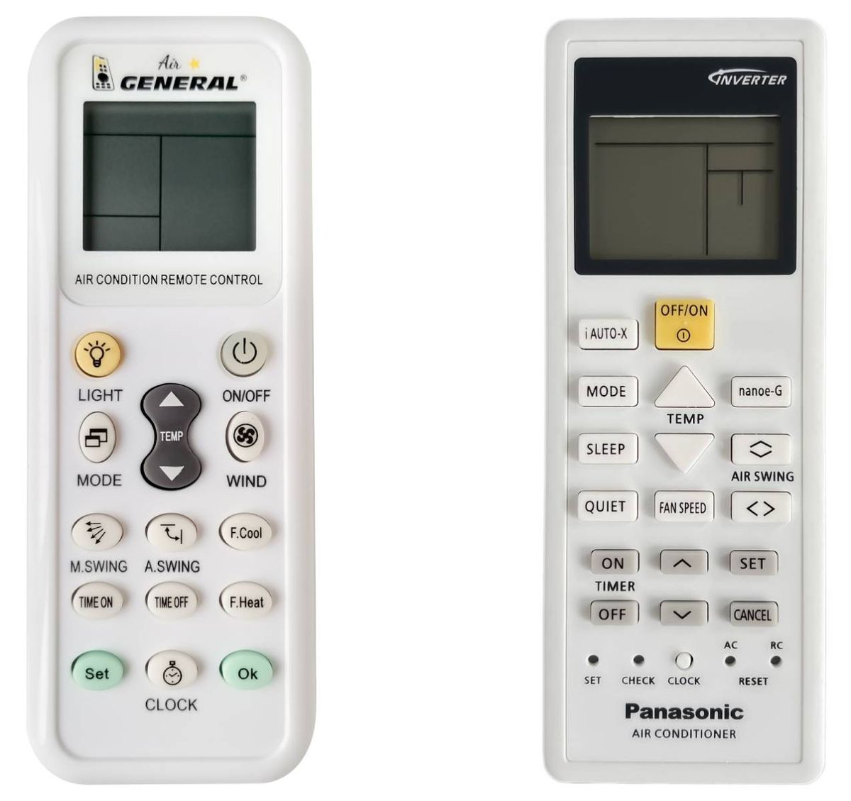 PANASONIC CS-PN9VKH-1, CS-N12VKH, CS-N18VKH, CS-N24VKH, CS-N28VKH -   


kompatibilis General márkájú távirányító