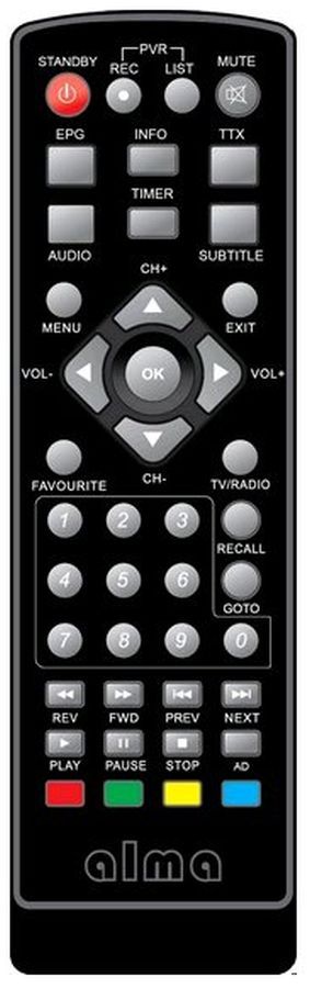 HOME HD2T2 DVB-T/T2 - eredeti gyári távirányító