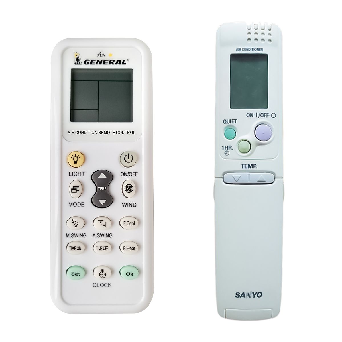 SANYO RCS-3PSS4E, RCS-4PIS4E, RCS-6HVPULS4E -   


kompatibilis General márkájú távirányító