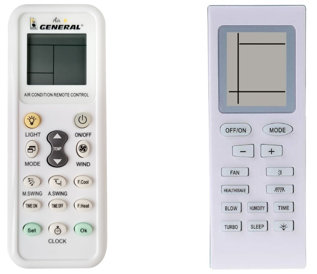 SINCLAIR YB0F2, YB1B4 -   


kompatibilis General márkájú távirányító