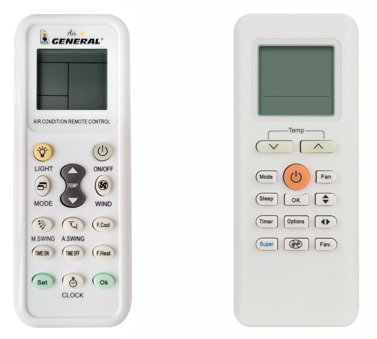 MIDEA RG70A/BGEF -   


kompatibilis General márkájú távirányító