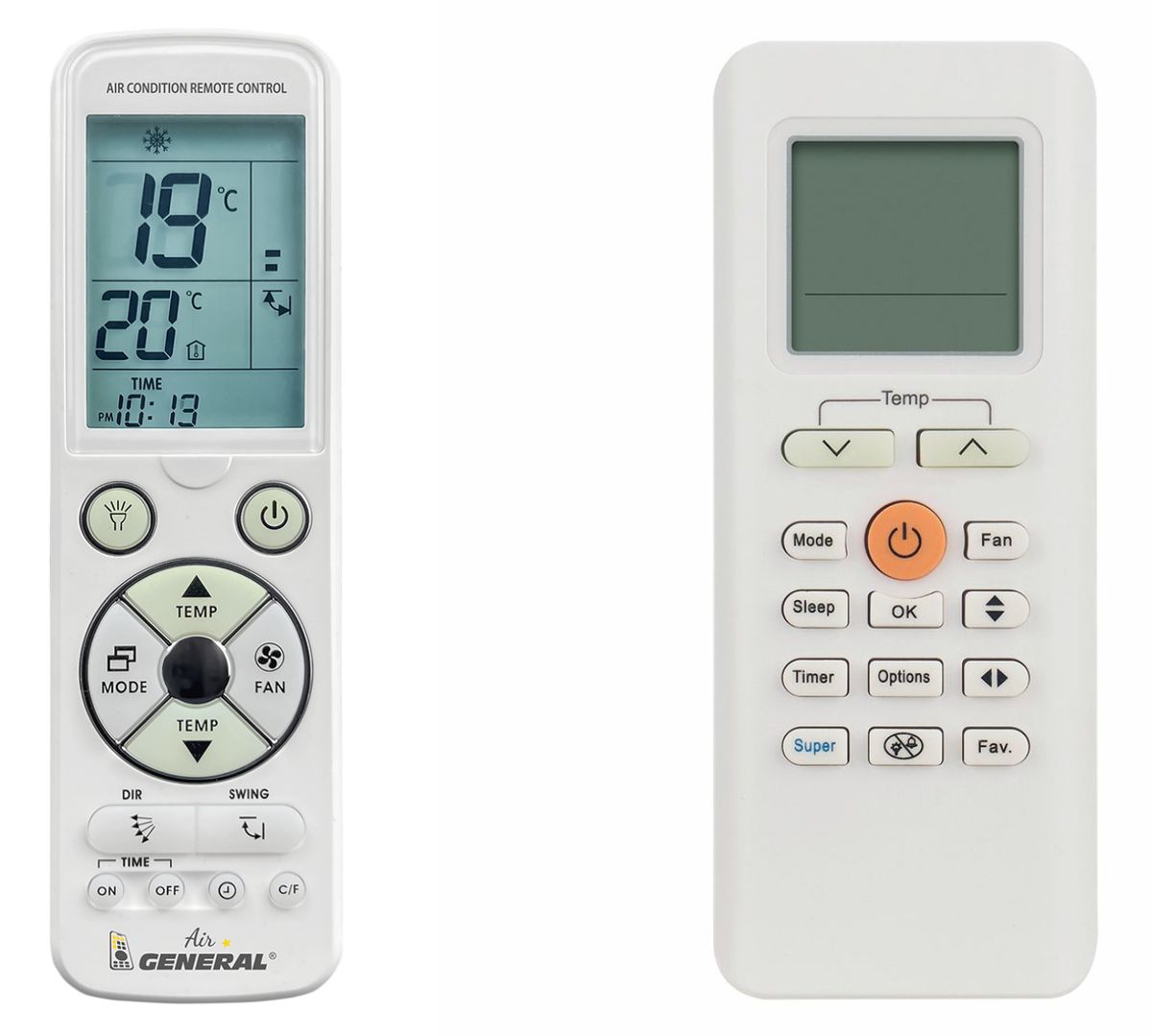 MIDEA RG70A/BGEF -   

luxus háttérvilágítású 
távirányító