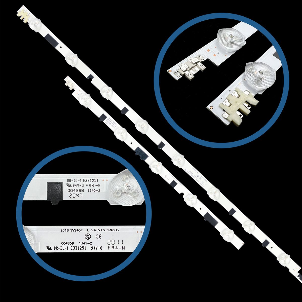 SAMSUNG BN96-25304A, BN96-25305A LED háttérvilágítás D2GE-400SCA, D2GE-400SCB - 2 szalag