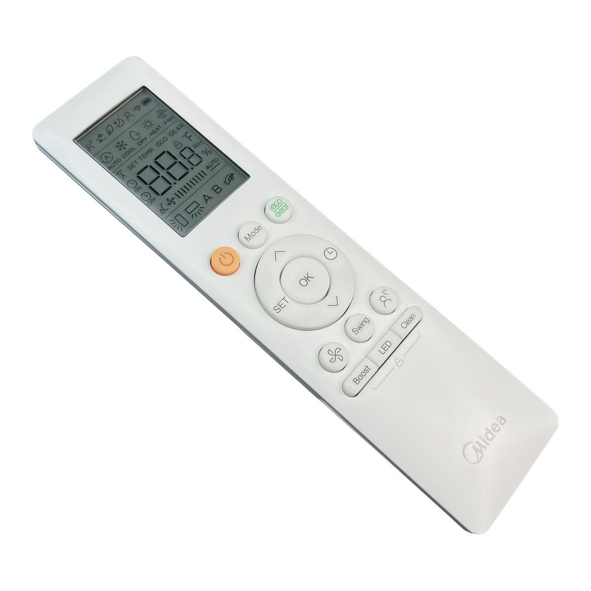 MIDEA RG10B(B)/BGEF - eredeti gyári távirányító háttérvilágítással