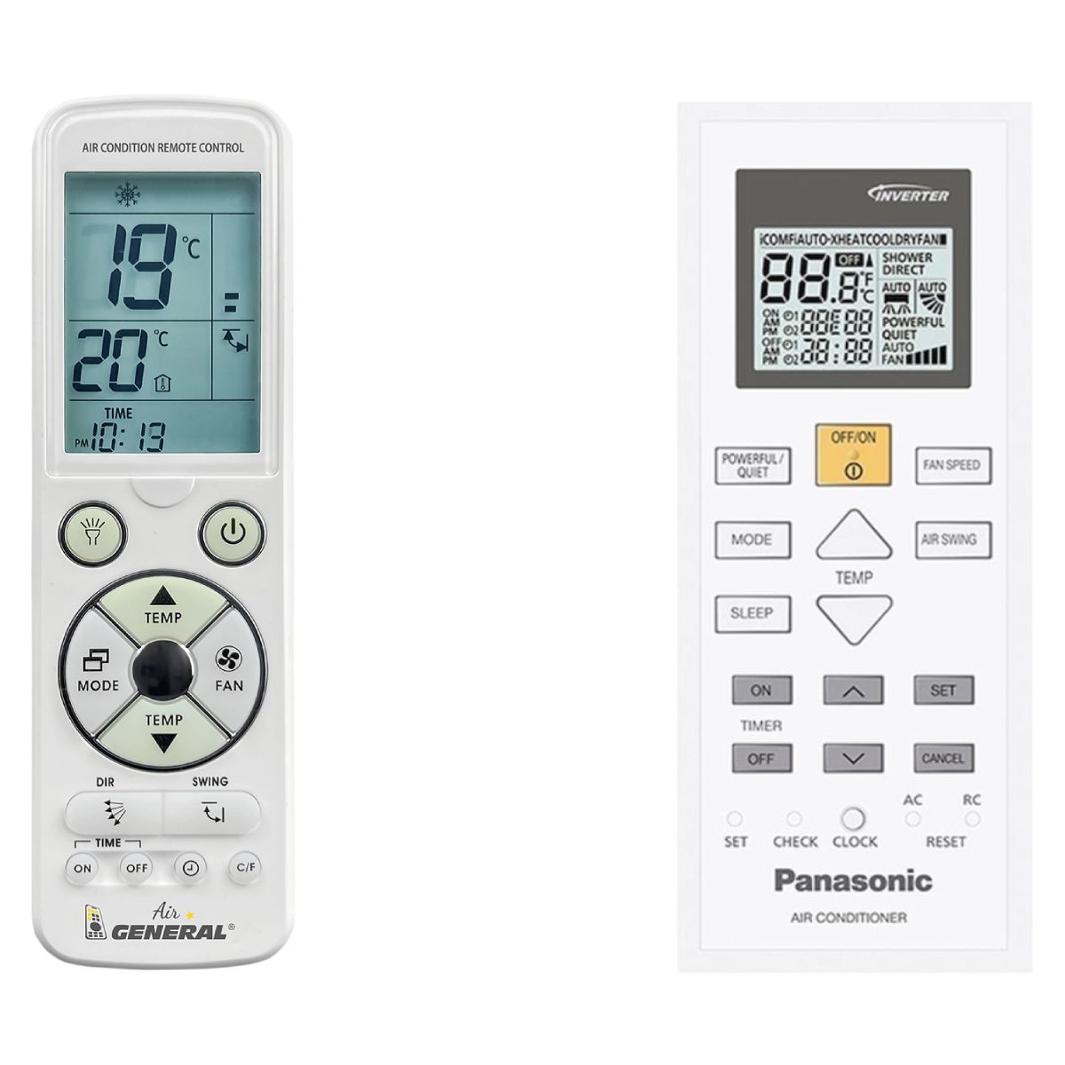 PANASONIC CS-DZ35VKE -   

luxus háttérvilágítású 
távirányító