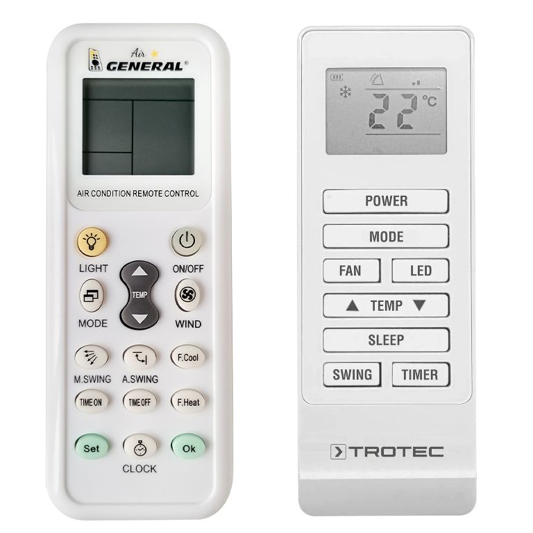 TROTEC PAC-W2200, PAC-W 2600 SH, PAC-W 2650 SH (7140000387) -   


kompatibilis General márkájú távirányító