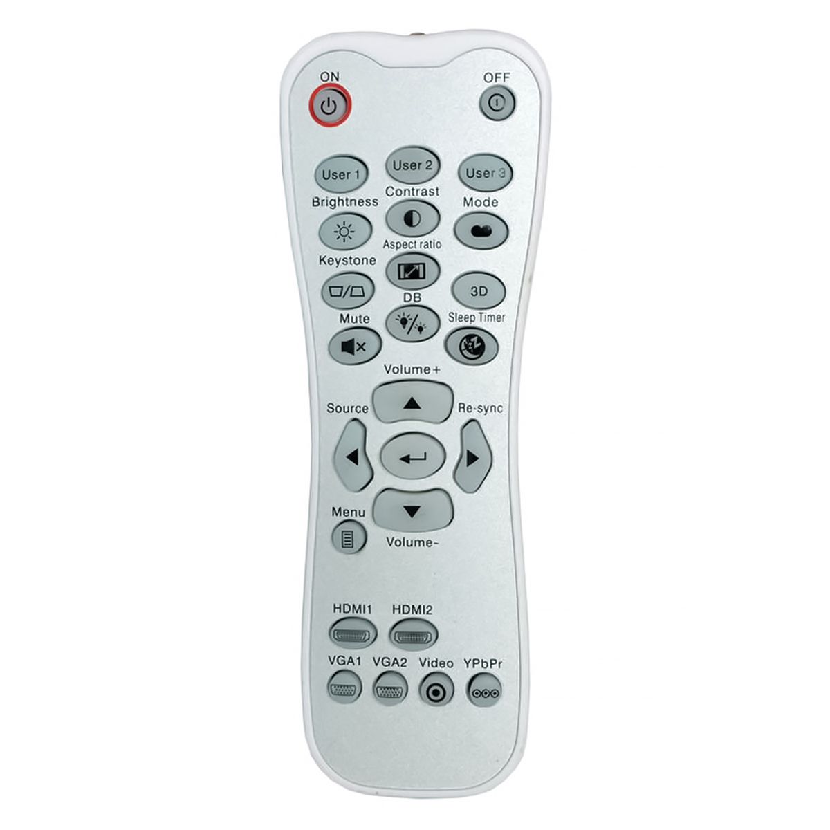 OPTOMA HD-140X, HD-141X, HD-142X, HD-151X, HD-26, GT-1080, Q8WR - helyettesítő távirányító