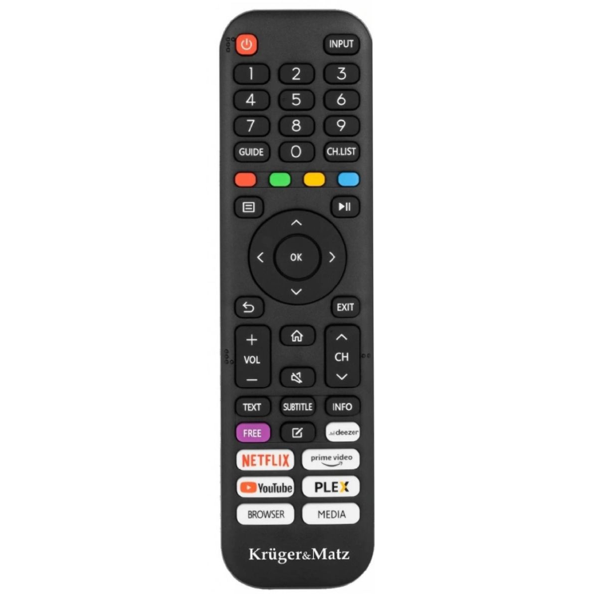 Kruger&Matz KM0240FHD-V, KM0243FHD-V, KM0255UHD-V,  KM0265UHD-V - eredeti gyári távirányító