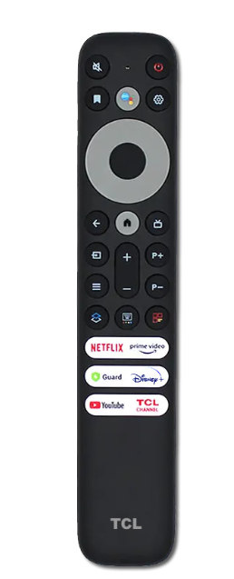 TCL 50P745, 50C735, 50P725G, 50P735, 50P820N, 55C728, 55C835, 65P638,75C728, 75C845, 75H720 - eredeti gyári távirányító hangvezérléssel