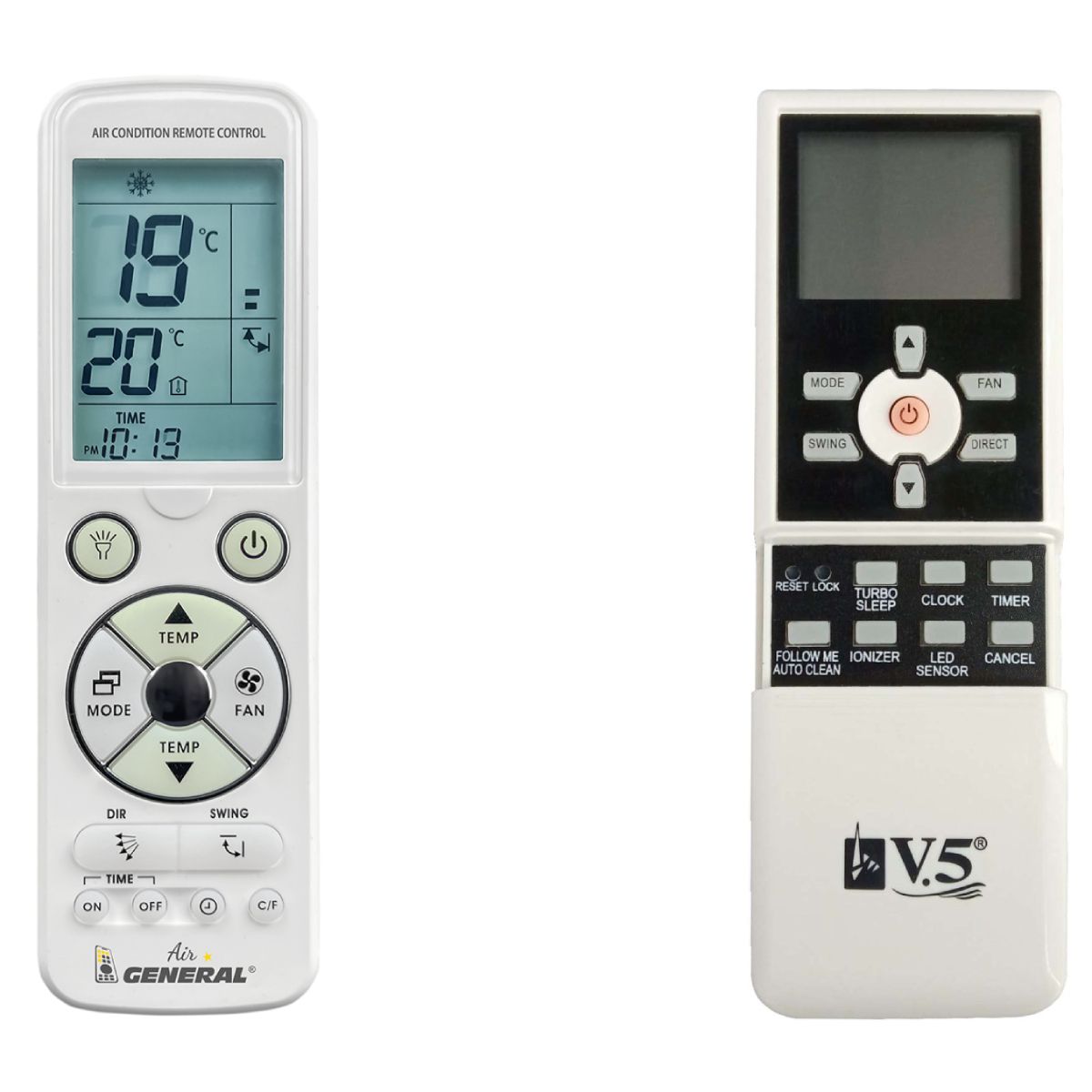 MIDEA R07/BGE, R07B/BGE -   

luxus háttérvilágítású 
távirányító