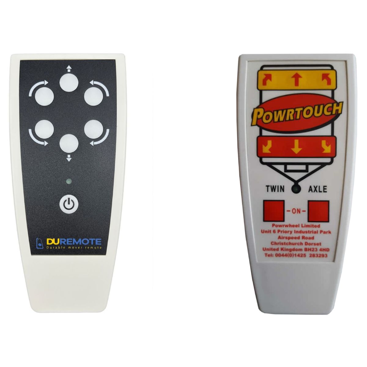 POWRTOUCH Powrwheel Limited, E Spec, TWIN AXLE  “www.powrwheel.com” -   


távirányító
  a lakókocsi mozgatásához