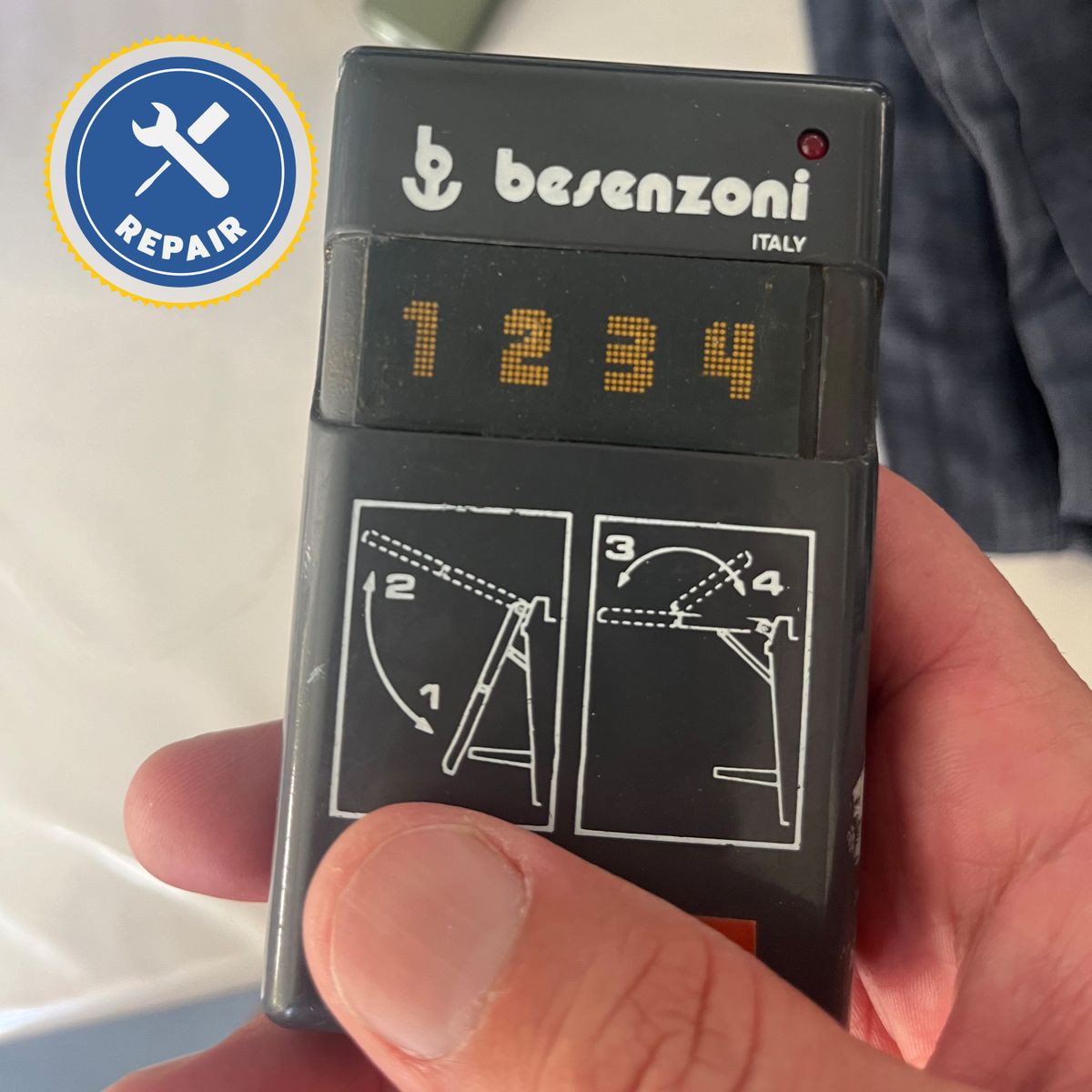 Távirányító javítása – Besenzoni DIP SWITCH per passerella