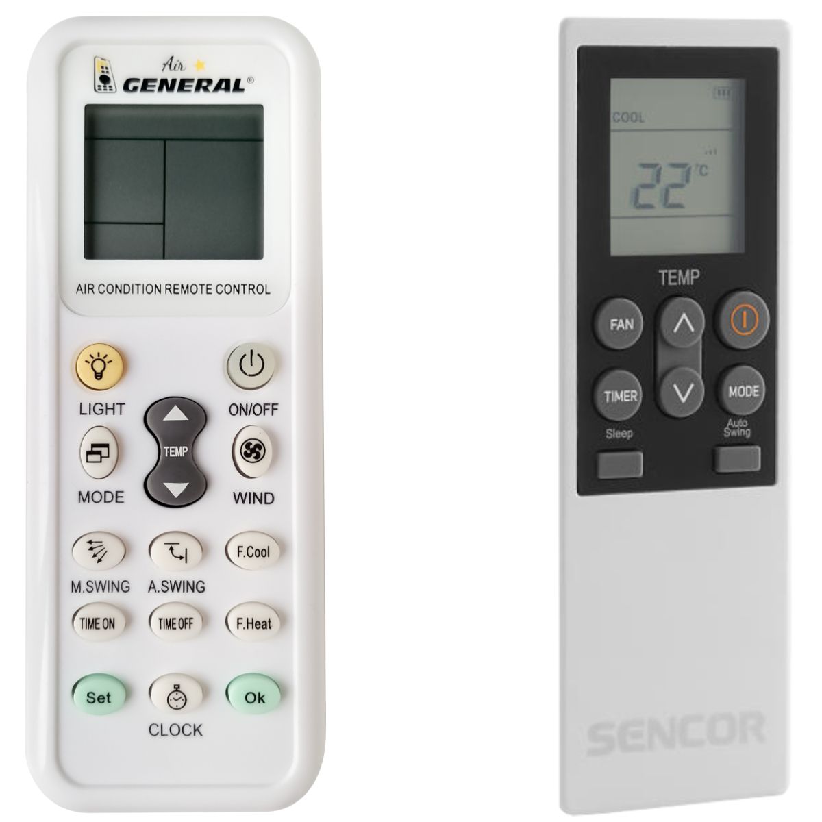 SENCOR SAC MT1603C, SAC MT1238CH  Wi-Fi AllSeasons -   


kompatibilis General márkájú távirányító
