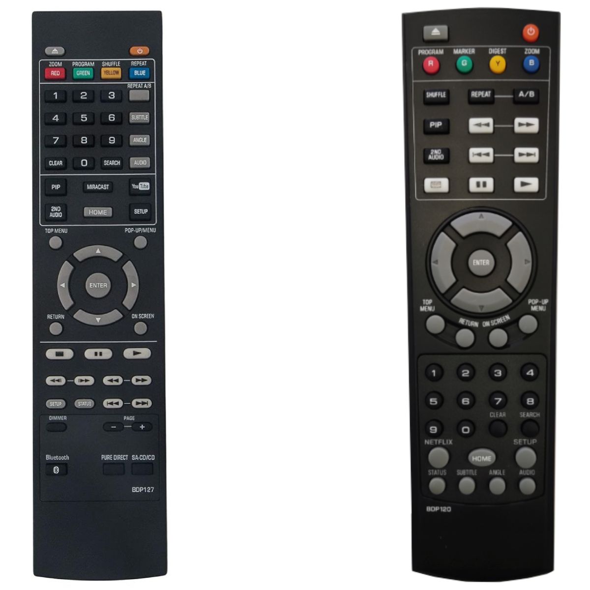 YAMAHA BDP120, BDP121 - helyettesítő távirányító