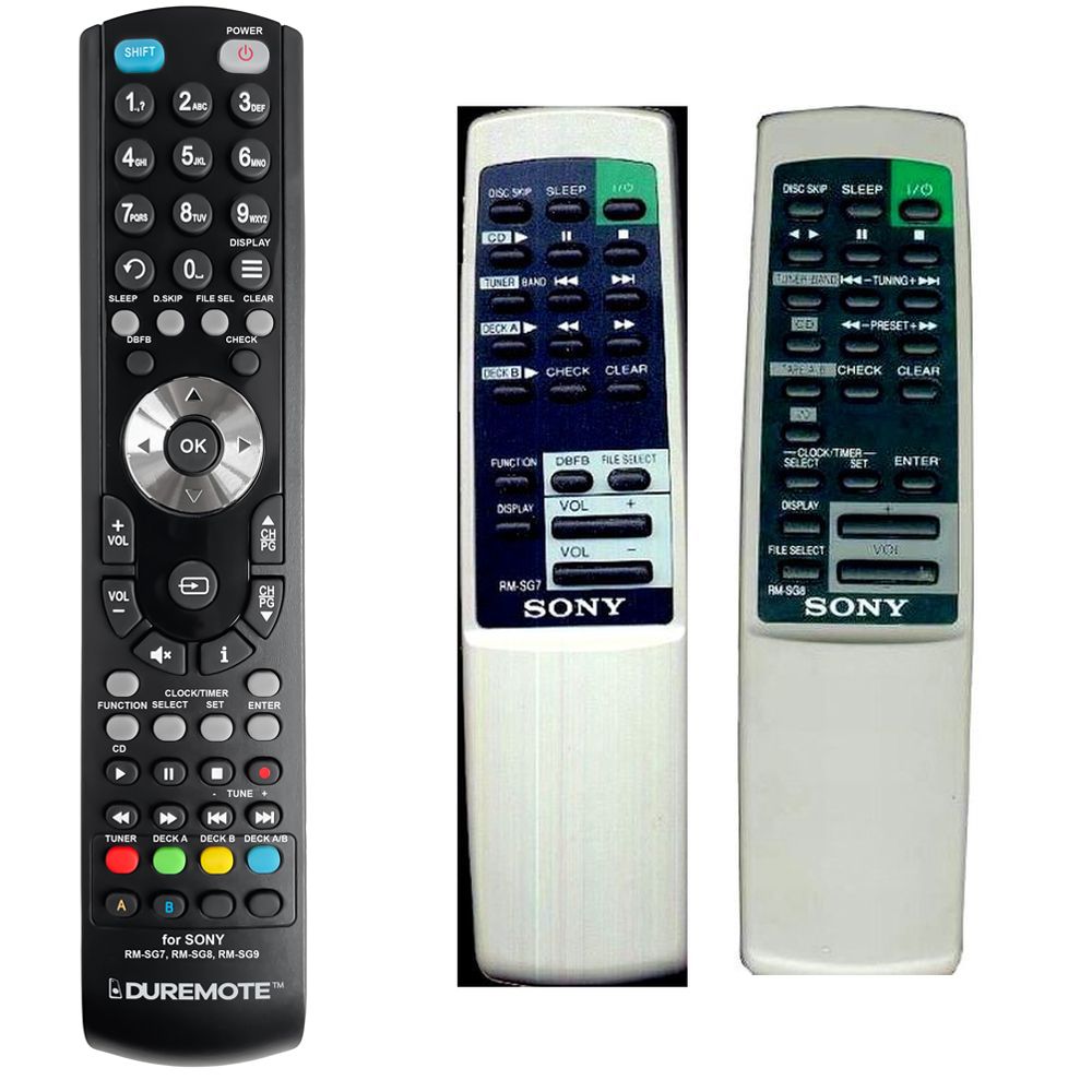 SONY RM-SG7, RM-SG8, RM-SG9, RM-SG10 - távirányító duplikátum