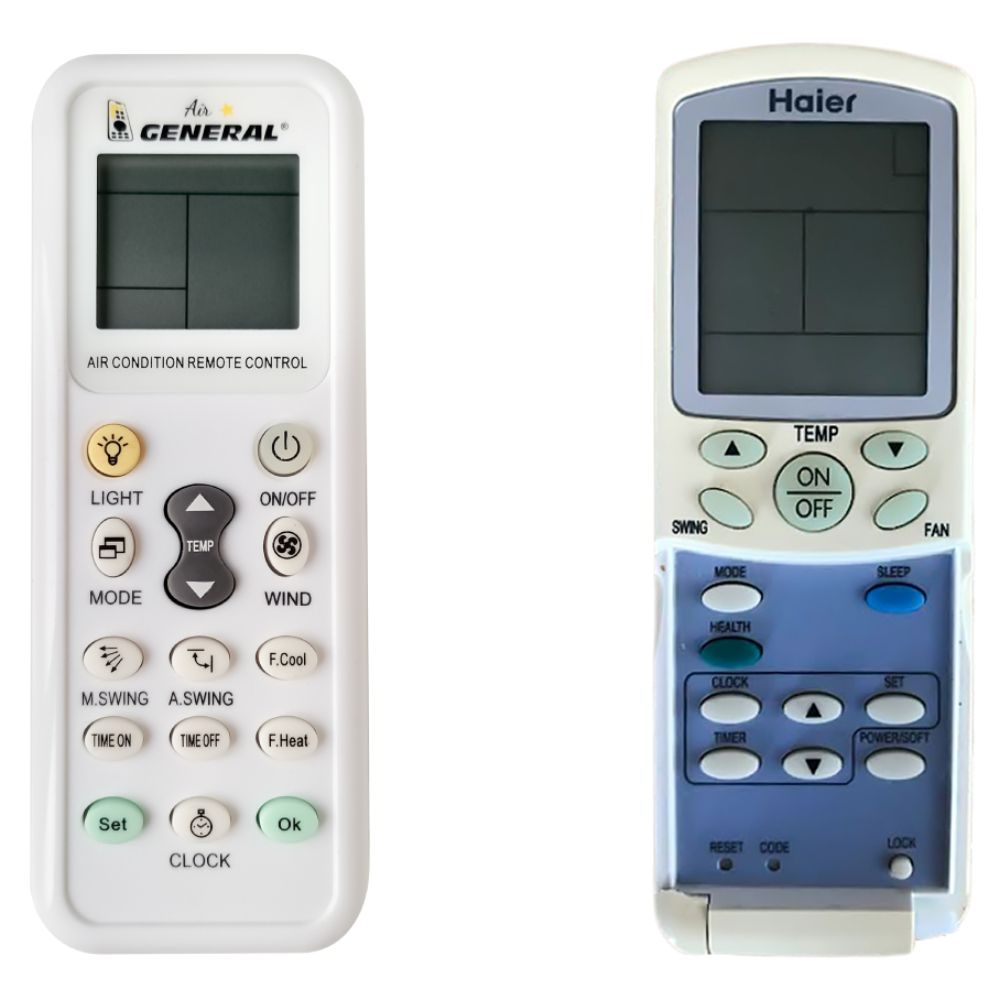 HAIER HSM12H03/R2, HSM12HEA03/R2, HSM07HEA03/R2 -   


kompatibilis General márkájú távirányító