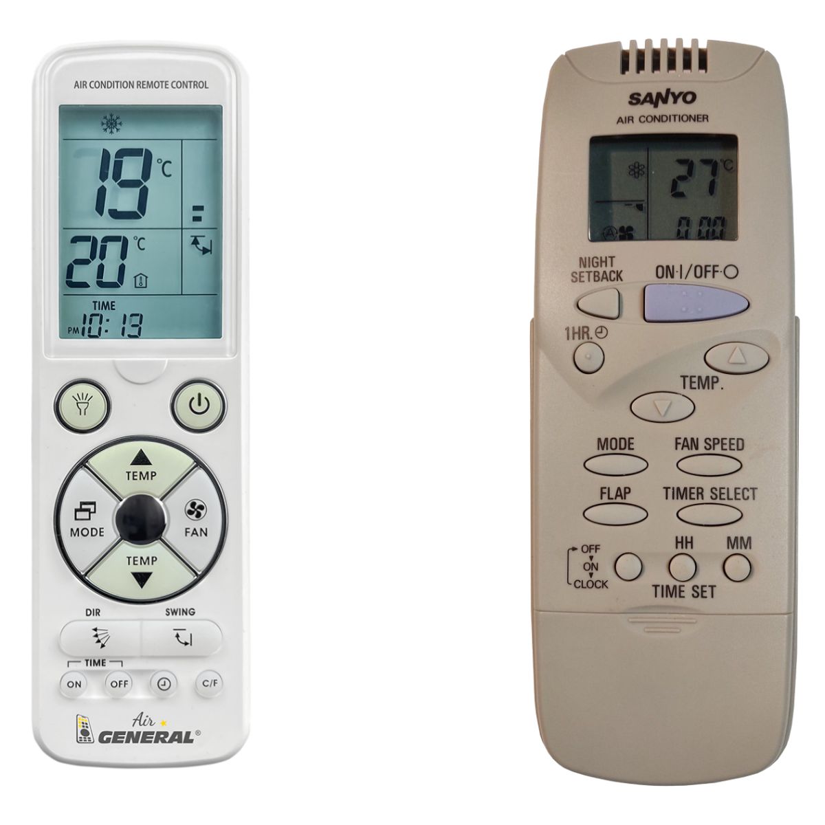 SANYO RCS-8PS4E-G, RCS-9PS4E-G -   

luxus háttérvilágítású 
távirányító