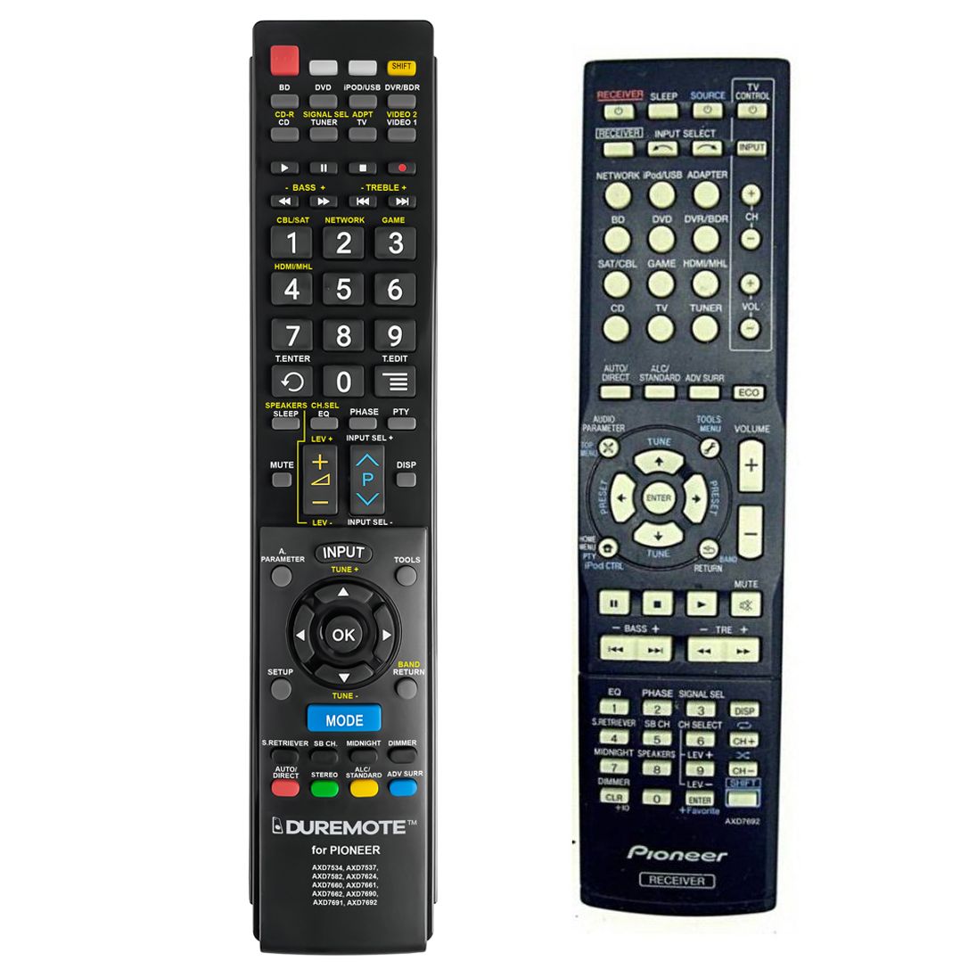 PIONEER AXD7692 - távirányító duplikátum
