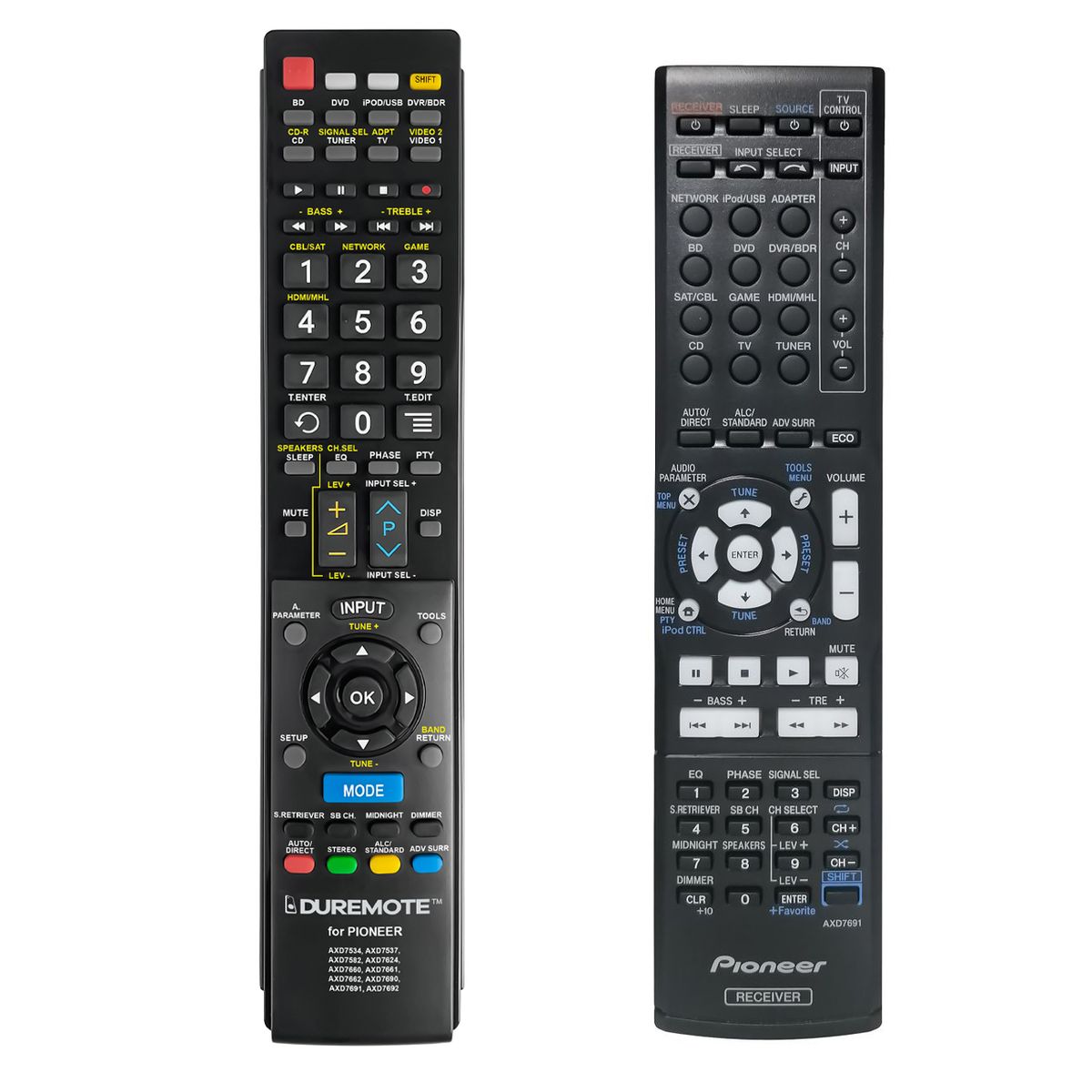 PIONEER AXD7691 - távirányító duplikátum