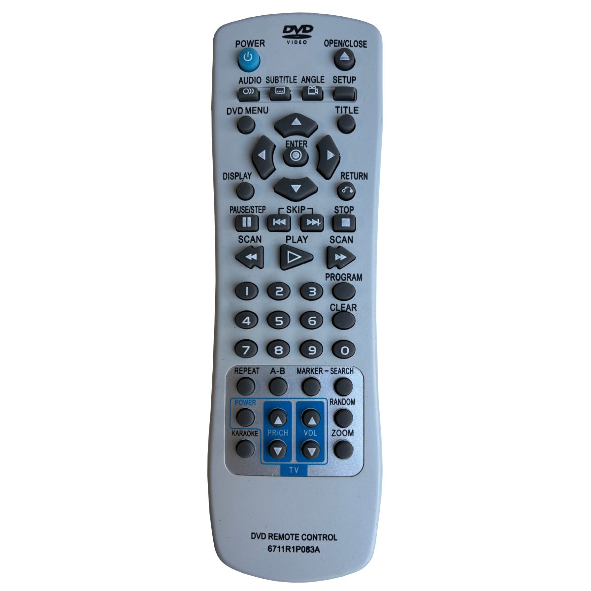 LG 6711R1P083A - helyettesítő távirányító