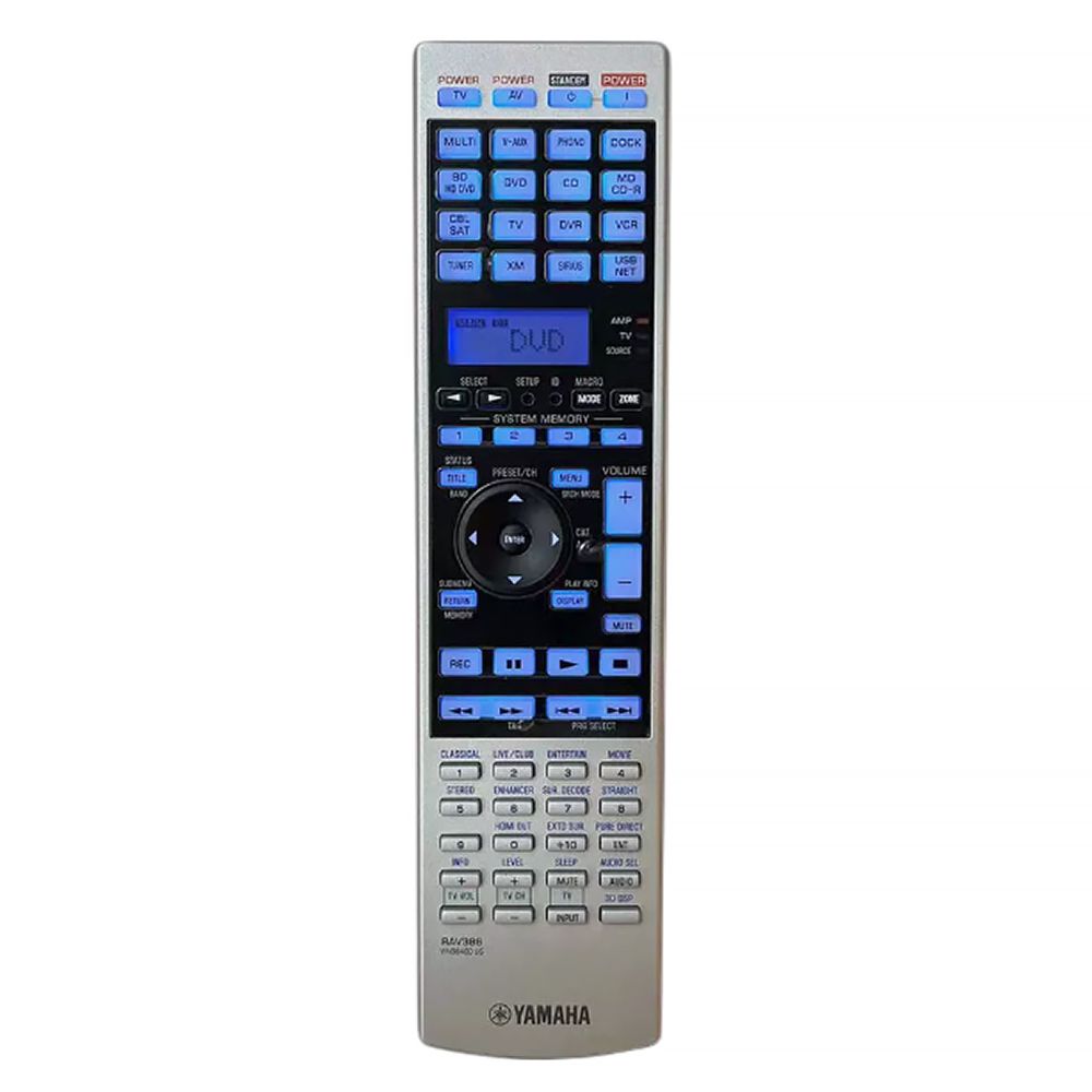 YAMAHA RAV386, RX-V2800, RX-V3800, RX-V3900, WN98400 - eredeti gyári távirányító háttérvilágítással