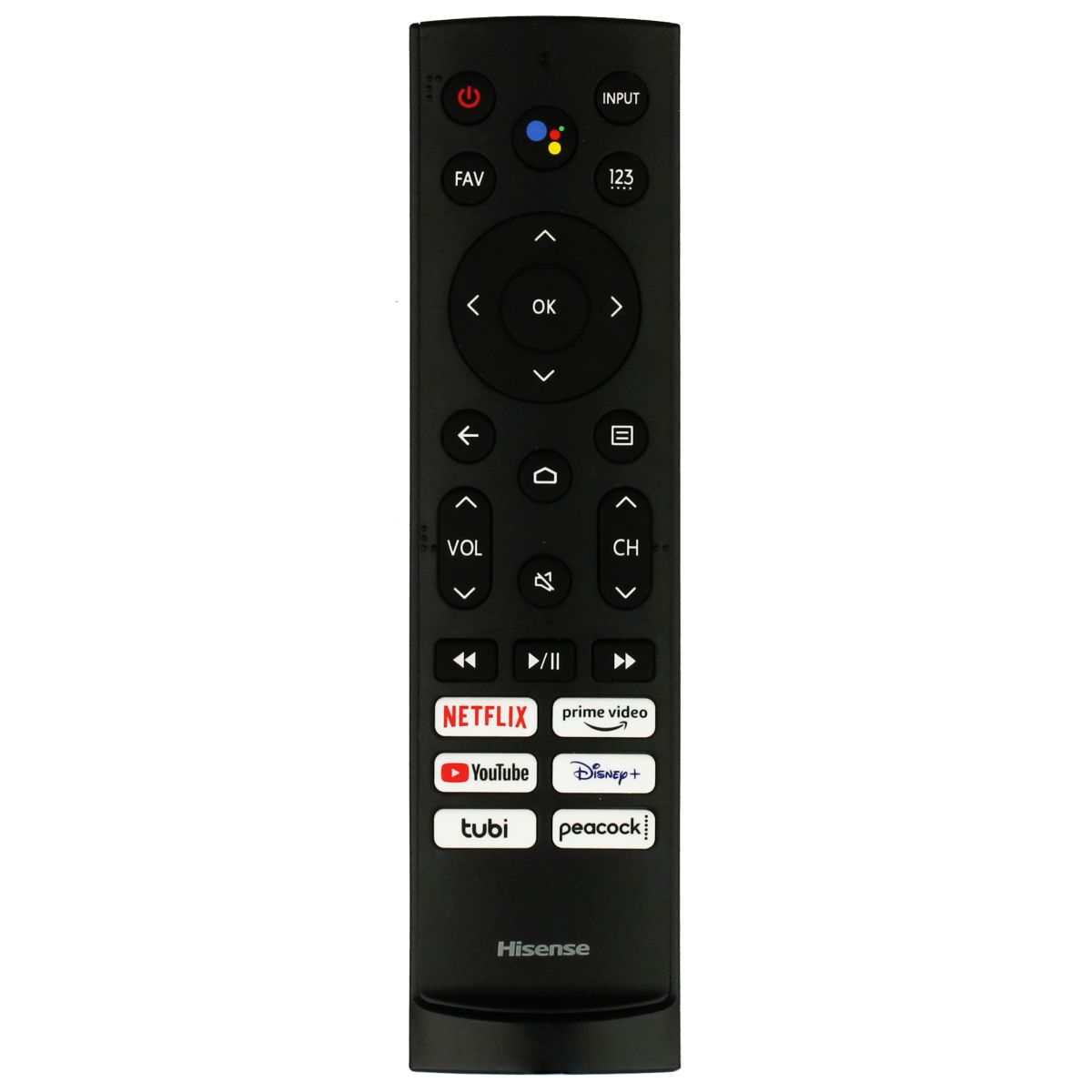 HISENSE ERF3A90, 43A53FU, 50A53FUA, 65A66FUA, 75A66FUA,55A66FUA - csere távirányító hangvezérléssel