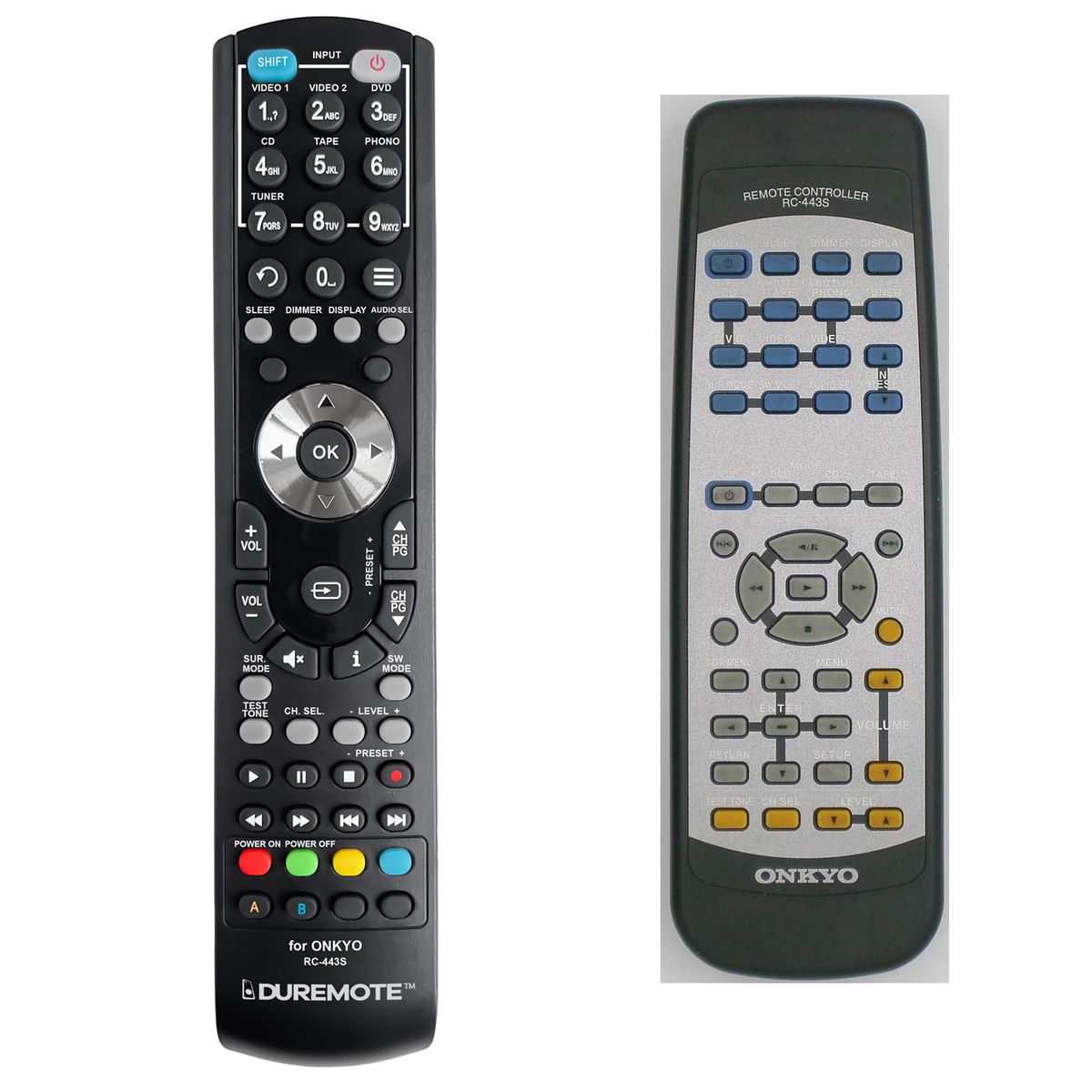 ONKYO RC-443S, RC-444M - távirányító duplikátum