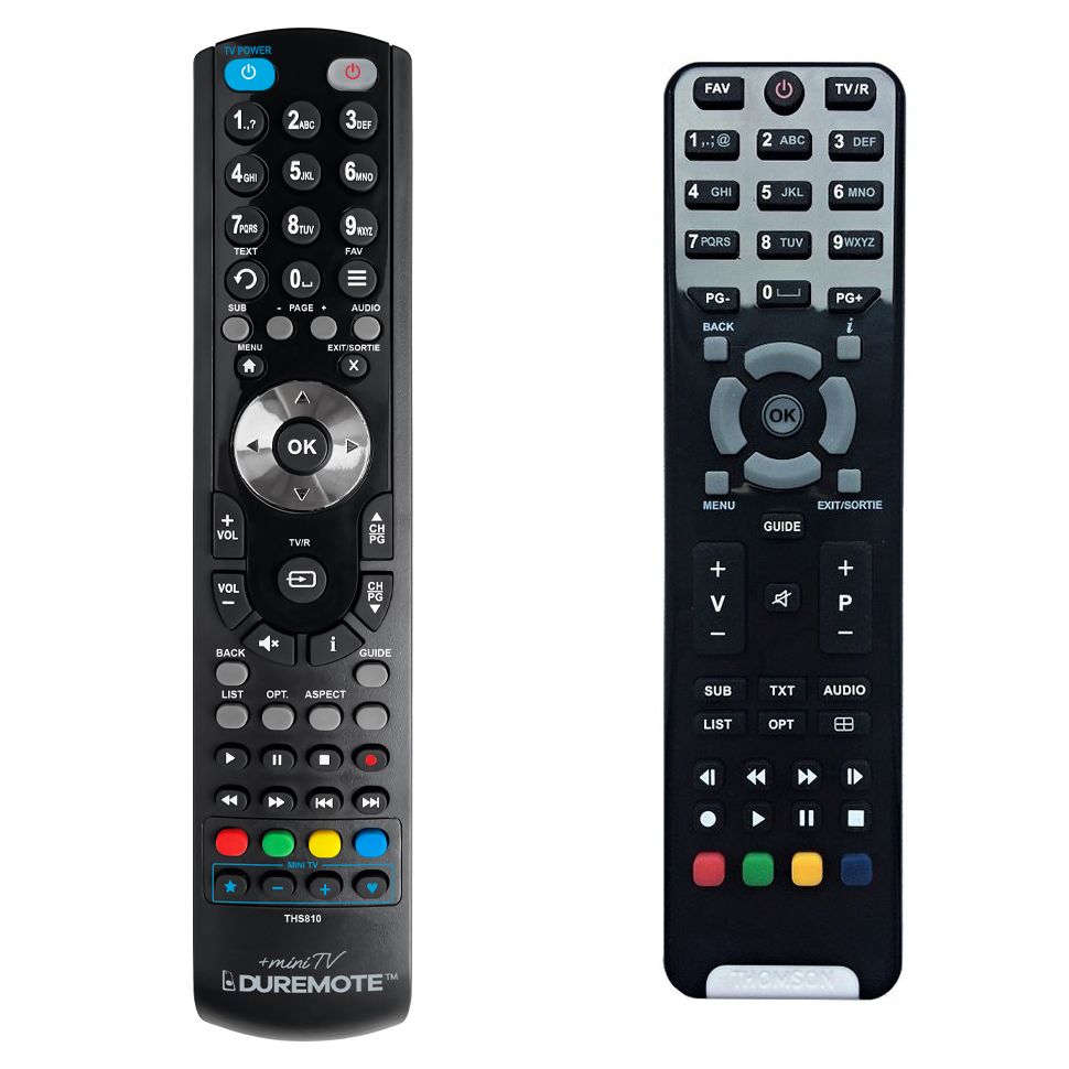 THOMSON THS800, THS802, THS810, THS812, TTR100 + TV vezérlés (mini TV) - távirányító duplikátum