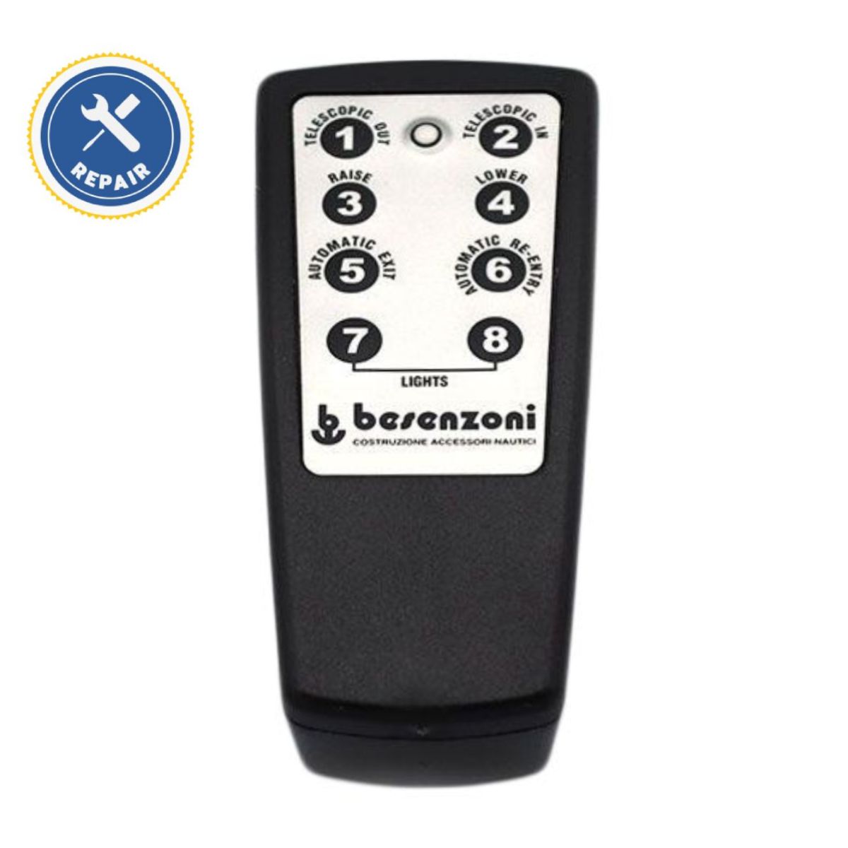 Távirányító javítása – Besenzoni 7CS99002.1,  7CS99002.5, 7CS99002.8, 7CS99002.9,  7CS99002.10