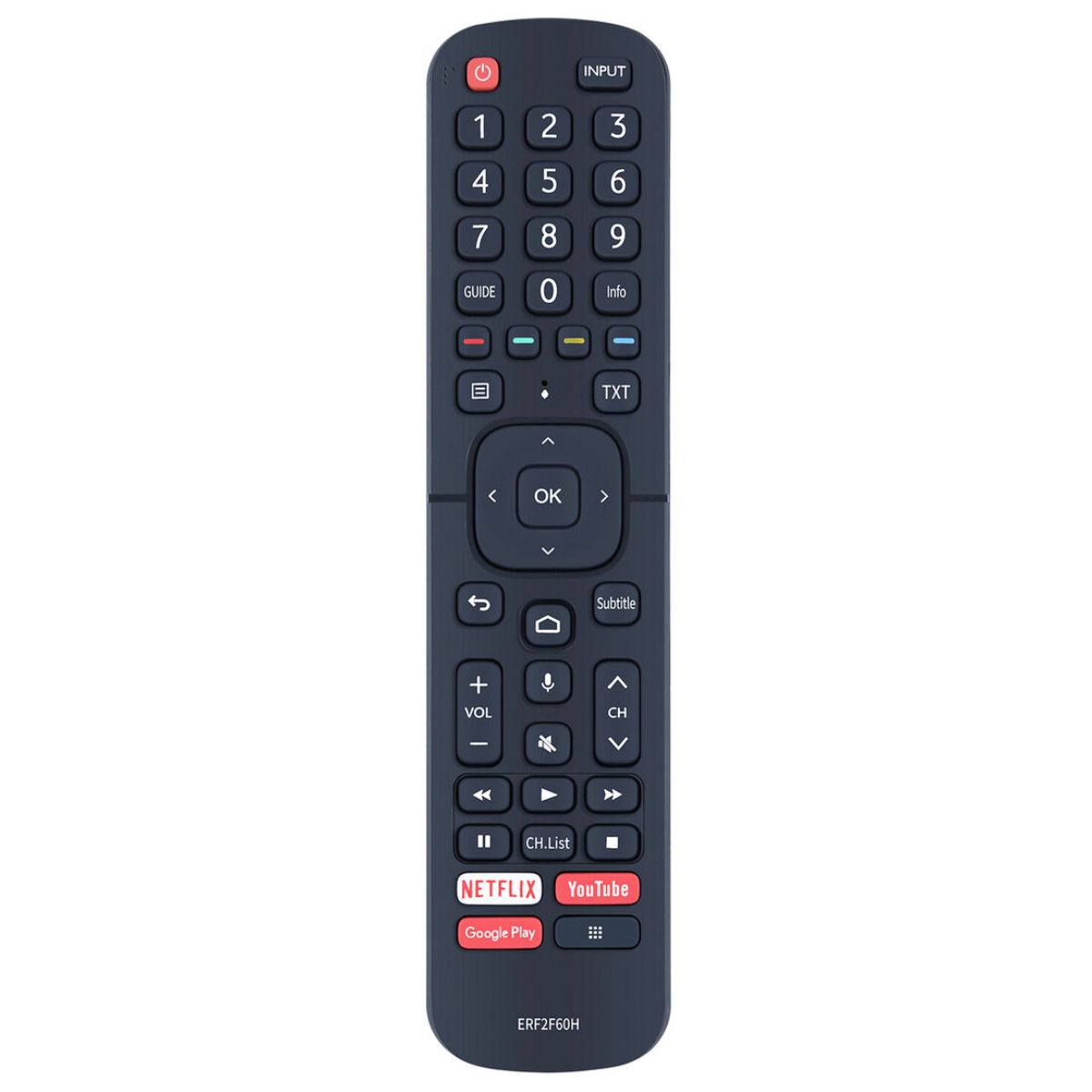 HISENSE ERF2F60G, ERF2F60H - helyettesítő távirányító
