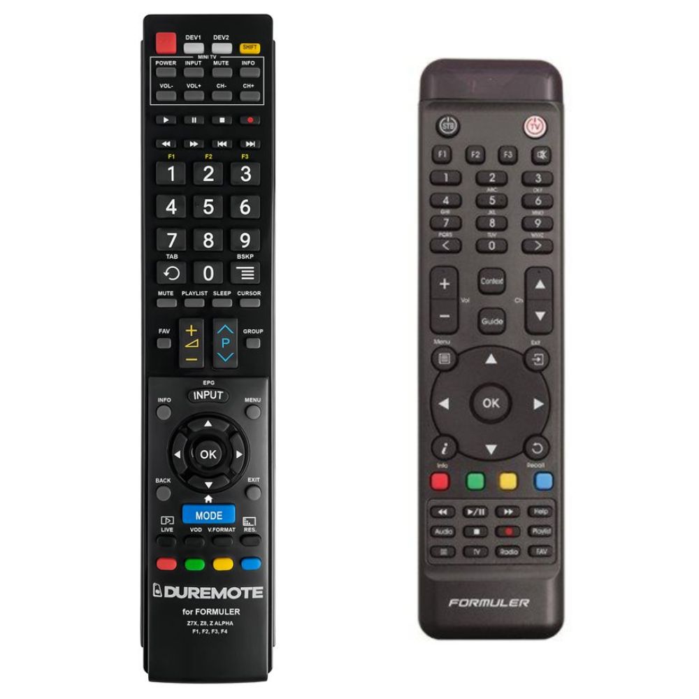 FORMULER F1, F2, F3, F4, turbo + TV vezérlés (mini TV) - távirányító duplikátum