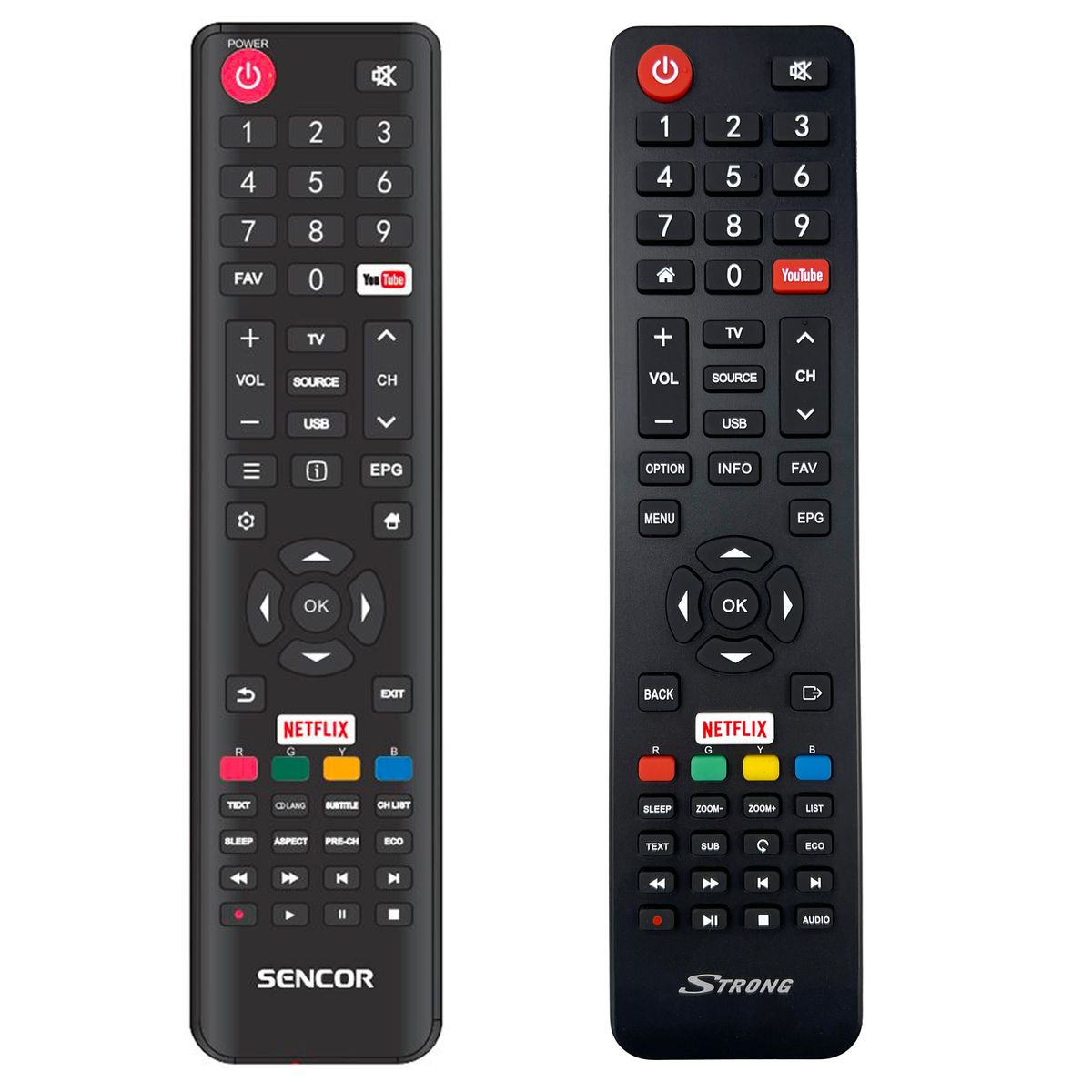 SENCOR SLE43US601, SLE49US600, SLE50US600, SLE55US600, SLE65US600 - eredeti gyári távirányító