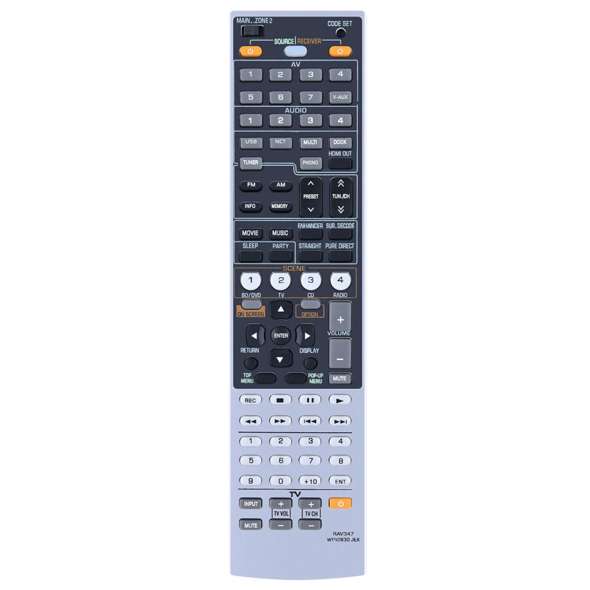 YAMAHA RAV347 - helyettesítő távirányító