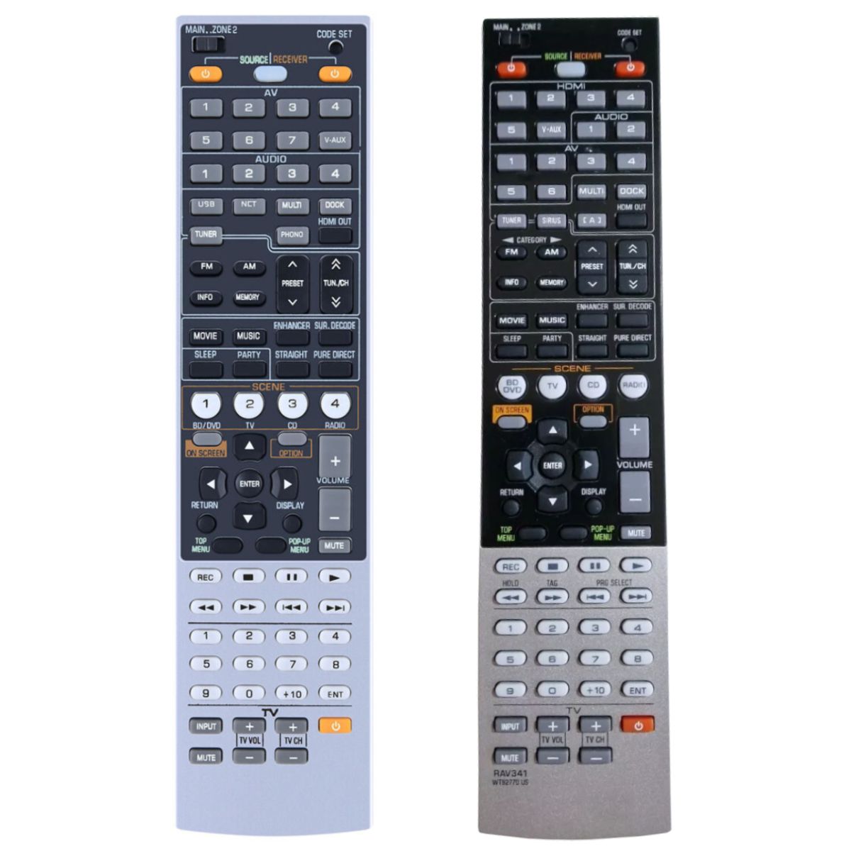 YAMAHA RAV341, WT927700  - helyettesítő távirányító