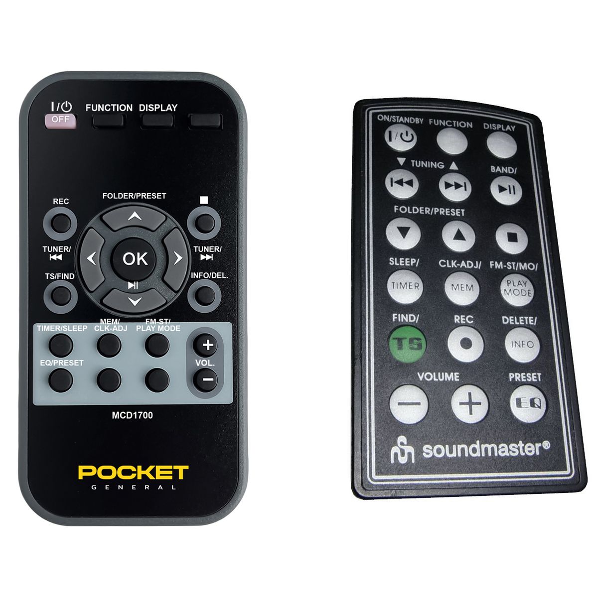 SOUNDMASTER MCD1700 -   


távirányító
 duplikátum
