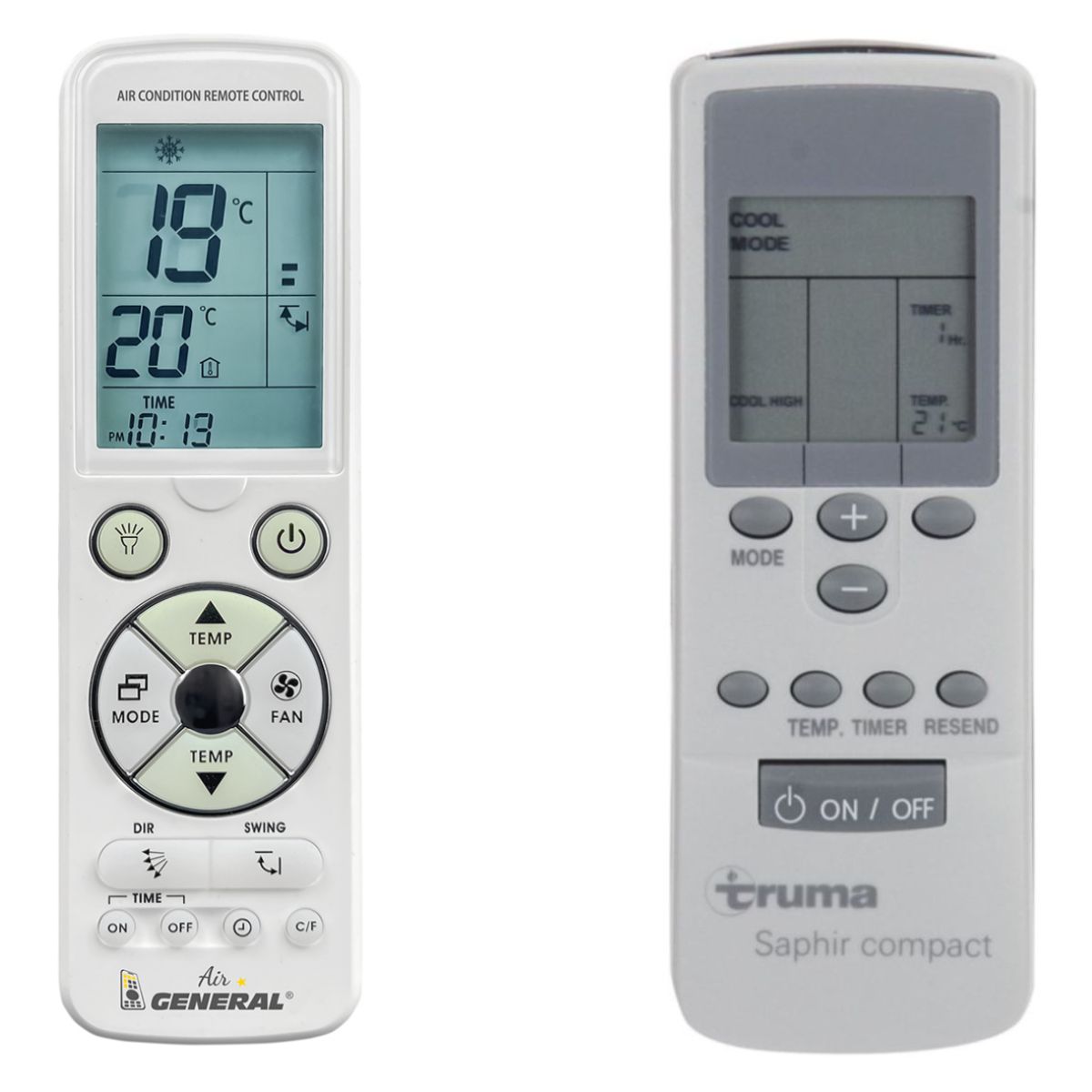 TRUMA Saphir Compact RC01B -   

luxus háttérvilágítású 
távirányító