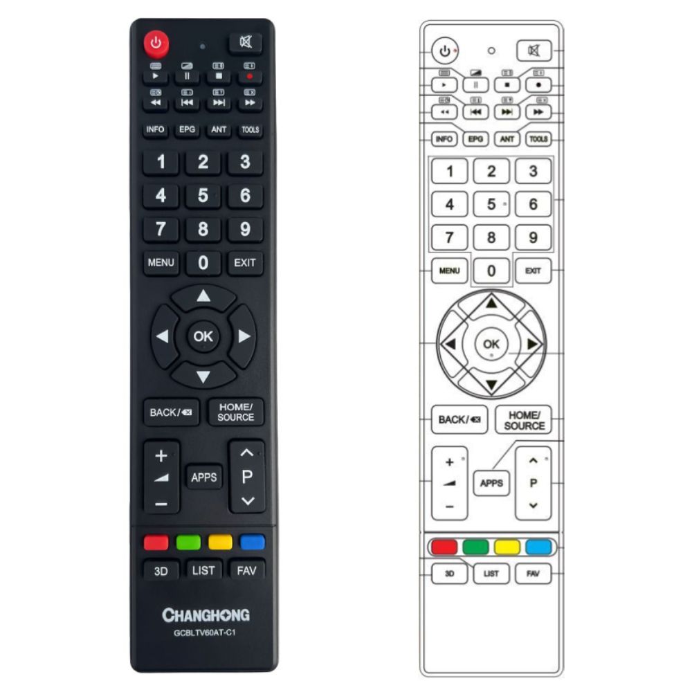 CHANGHONG UHD42C5600ISX2 - eredeti gyári távirányító