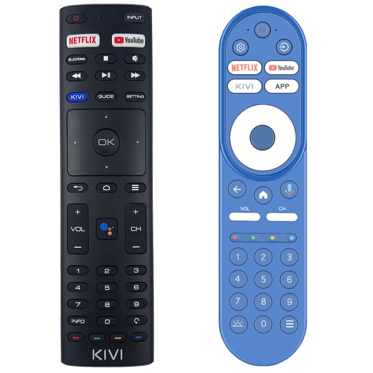KIVI KidsTV 40F760QB, 50U730QB, 55U760QB, 65U760QB, 32F760QB - eredeti gyári távirányító hangvezérléssel