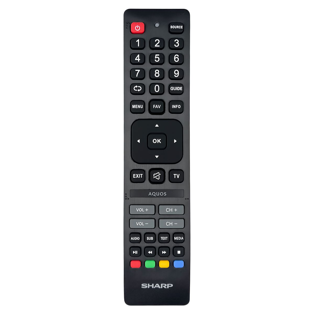 SHARP AQUOS SHW/RMC/0141N, 24FH2EA, 32FH2EA, 50FL1EA, 50FQ8EG ,32FH8EA, 43GR8765E, 40FH7EA, 55GP7765E - eredeti gyári távirányító