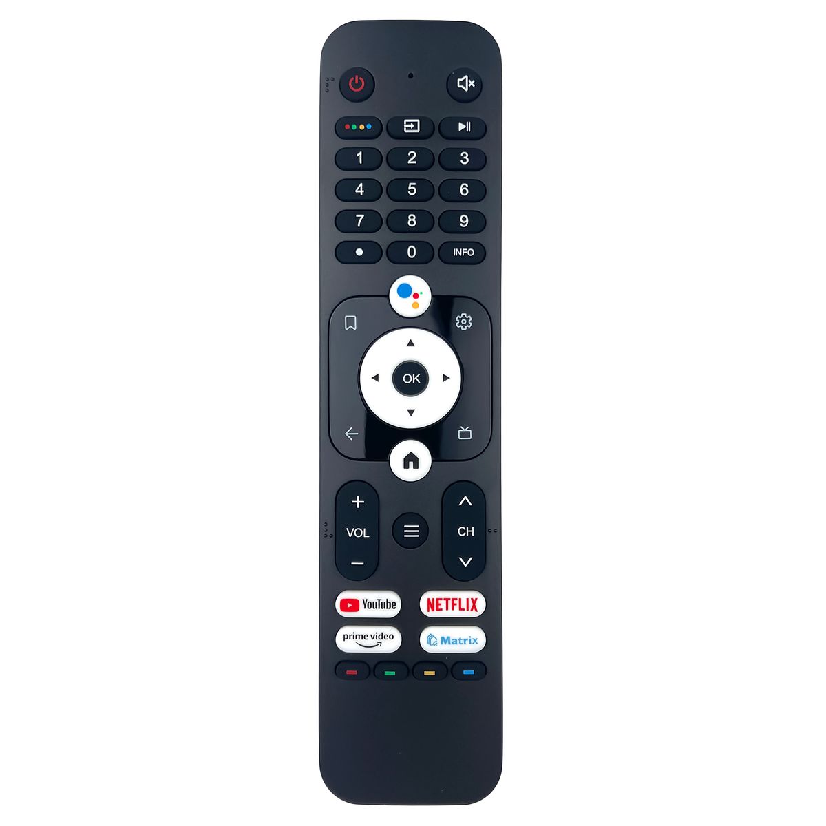 HAIER HTR-U31, H43K66UG Plus, H50K66UG, H55K66UG, H58K66UG - csere távirányító hangvezérléssel