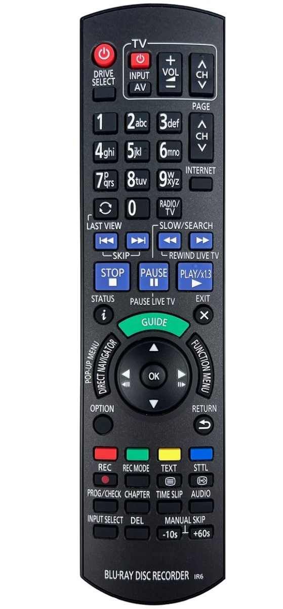 PANASONIC N2QAYB000986, DMR-BCT940, DMR-BCT945 - helyettesítő távirányító