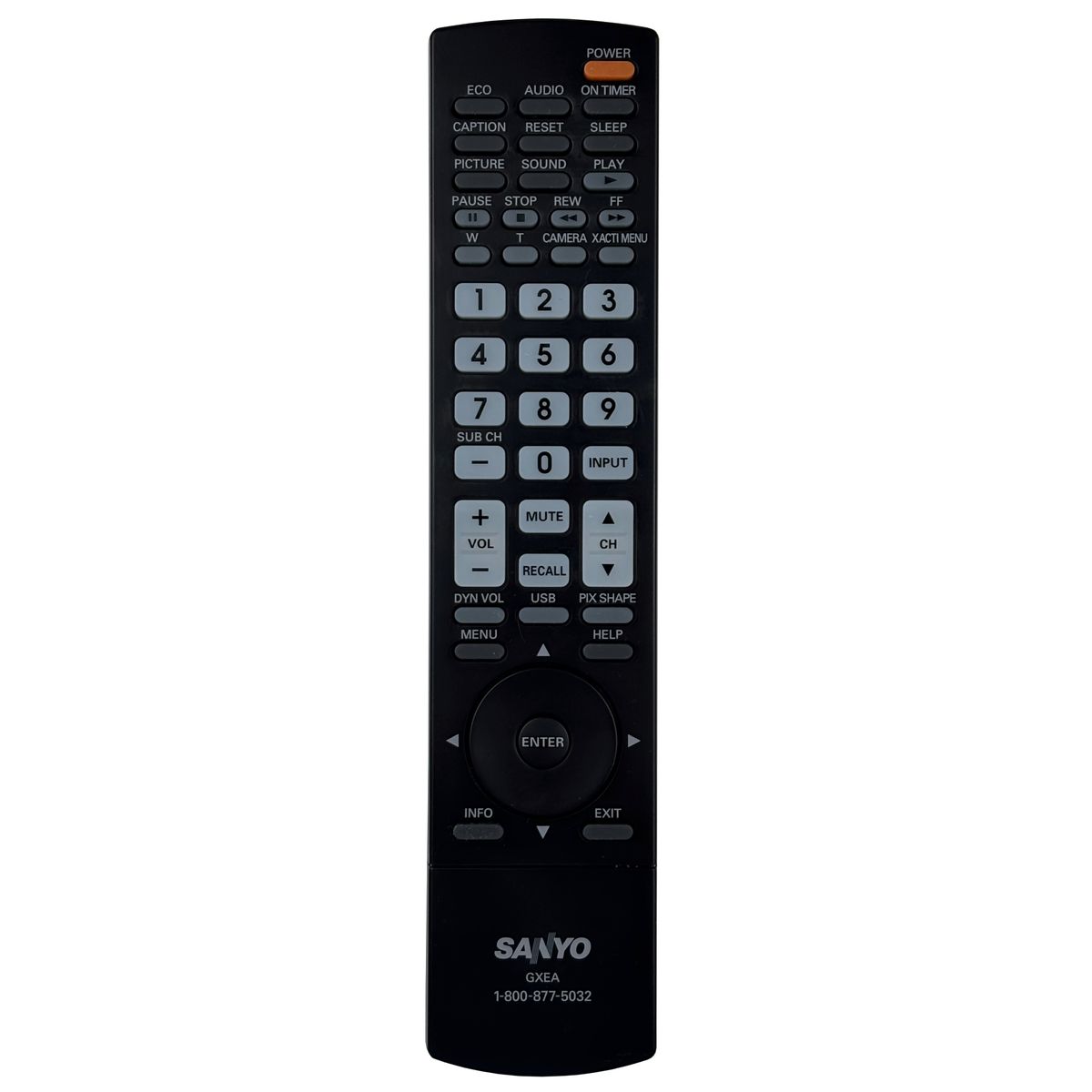 SANYO GXEA 1-800-877-5032 - eredeti gyári távirányító