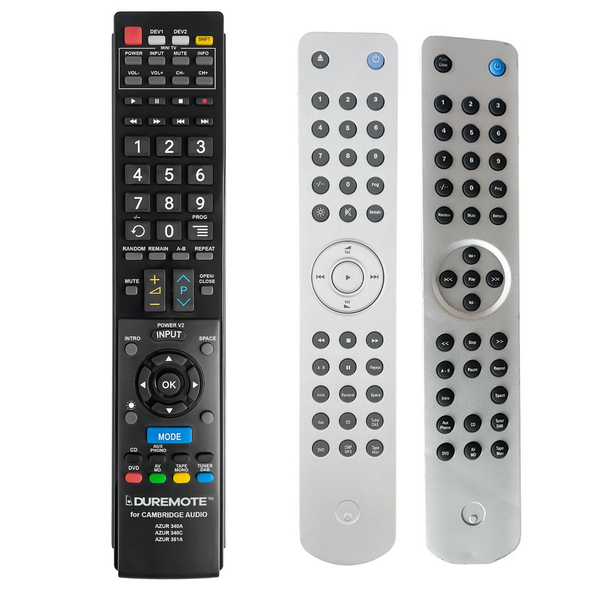CAMBRIDGE AUDIO AZUR 340AC,  AZUR 351A + TV vezérlés (mini TV) - távirányító duplikátum