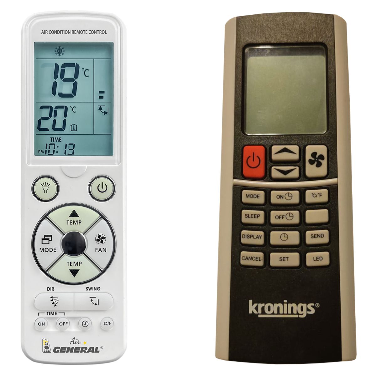 KRONINGS GP05, Nordic, K3600, K2400, A2000, CS0201 -   

luxus háttérvilágítású 
távirányító