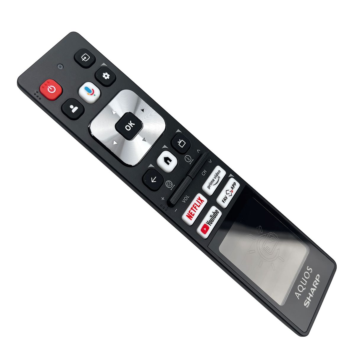 SHARP AQUOS SHW/RMC/0151N - eredeti gyári távirányító hangvezérléssel, NAPELEMES